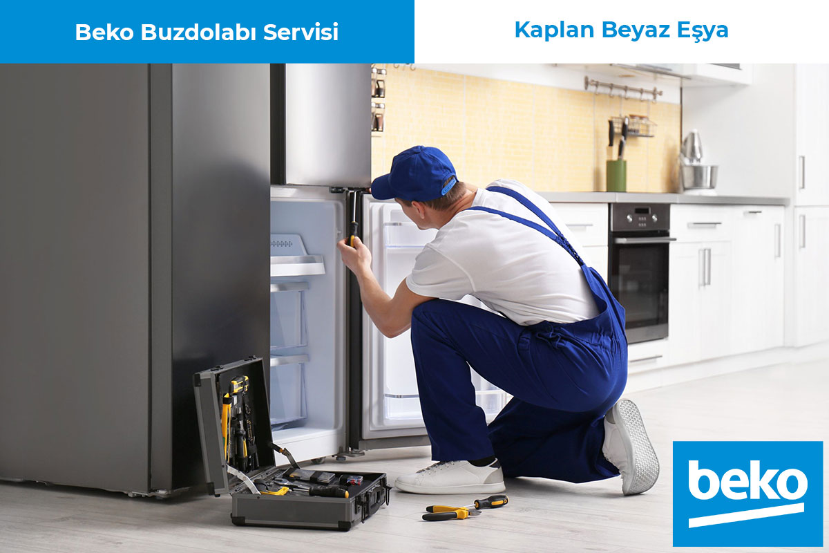 Kayseri Beko Servisi Teknisyeni Buzdolabı Tamir Ediyor