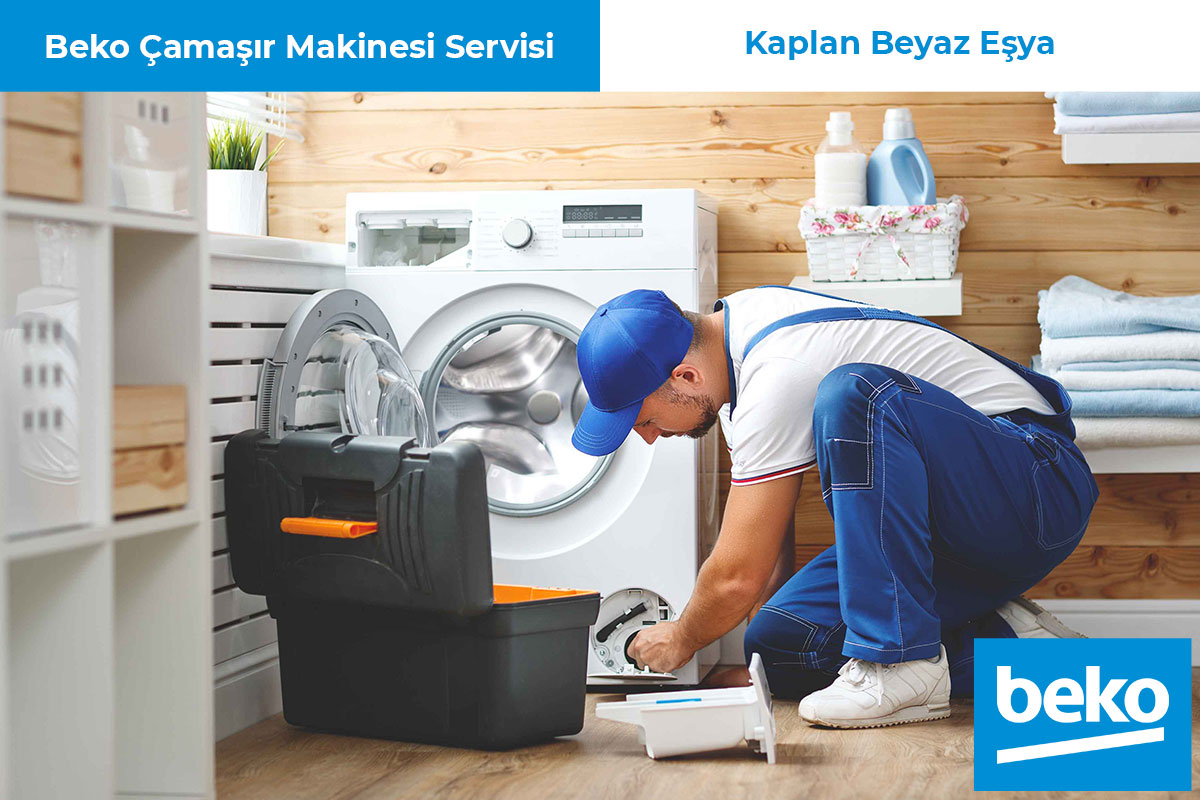 Kayseri Beko Servisi Teknisyeni Çamaşır Makinesi Tamir Ediyor