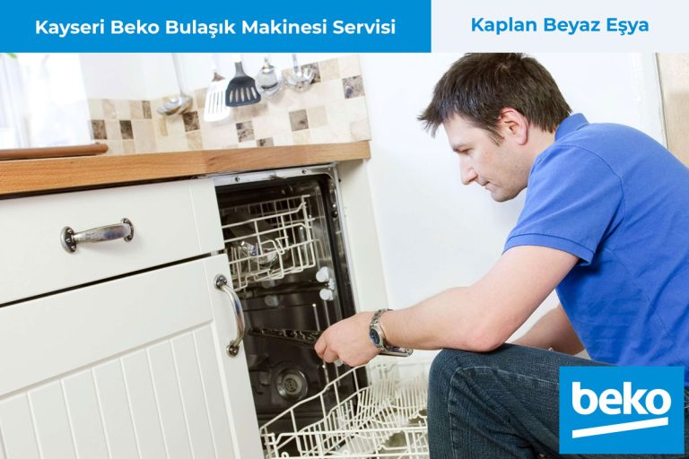 Kayseri Beko Servisi Teknisyeni Bulaşık Makinesi Tamir Ediyor