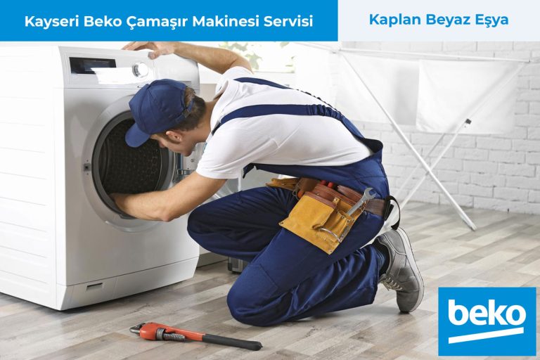 Kayseri Beko Servisi Teknisyeni Çamaşır Makinesi Tamir Ediyor